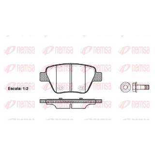 05P1608 1420.00 Kit de plaquette AV Golf 6 GTI - CaddY