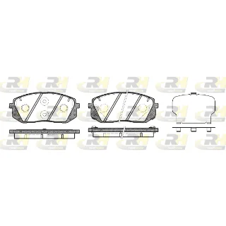 05P1689 2130222 Kit de plaquette de frein AV Sportage + IX35