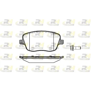 05P817 277500 KIT PLAQUETTE DE FREIN FABIO - POLO