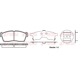 1199.00 Kit de plaquette de frein Hyundai i10