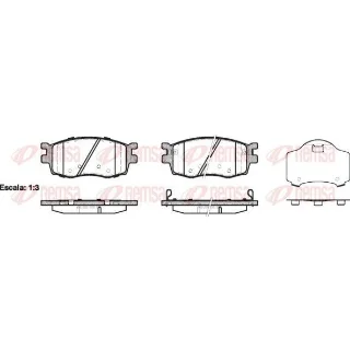 1208.02 Kit de plaquette de frein AV Rio II + Accent