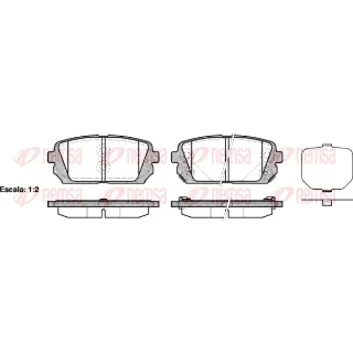 1303.02 Kit de plaquette de frein KIA CARENS AR