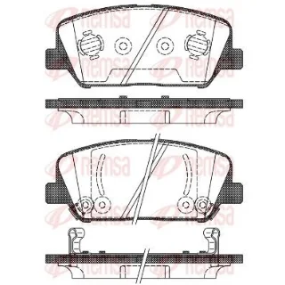 1398.02 Kit plaquette de frein Kia Optima 2.0
