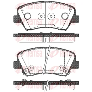 1412.32 Kit de plaquette de frein Hyundai i30