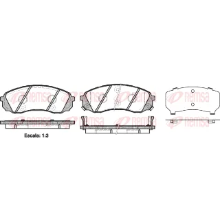 2129102 Kit plaquette de frein H1 - Carnaval 05P1451