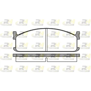 220402 Plaquette de frein pour Isuzu Midi Fourgon 88-92