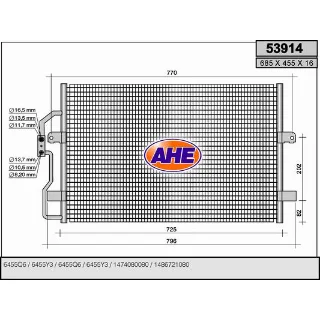 AHE_53914 Condenseur / Radiateur de climatisation JUMPY EXPER